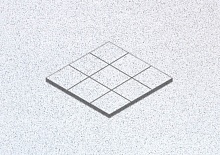 Клинкерная напольная мозаика ABC Trend Rügen-weiss 99*99*8 мм (90шт/м2)