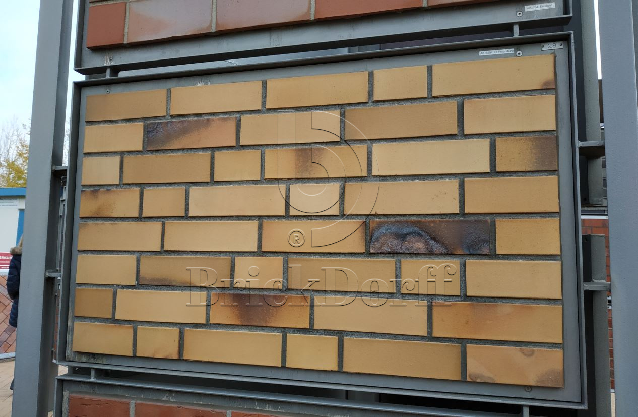 Кирпич облицовочный Клинкерный ABC 8354 St. Petersburg gelb Kohlebrand glatt NF 240*115*71 мм