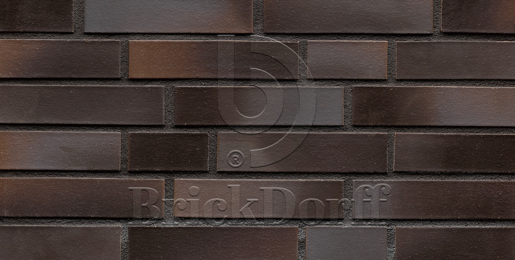 Кирпич облицовочный Клинкерный ABC 55254 Trier anthrazit-braun-bunt geflammt glatt NF 240*115*71 мм