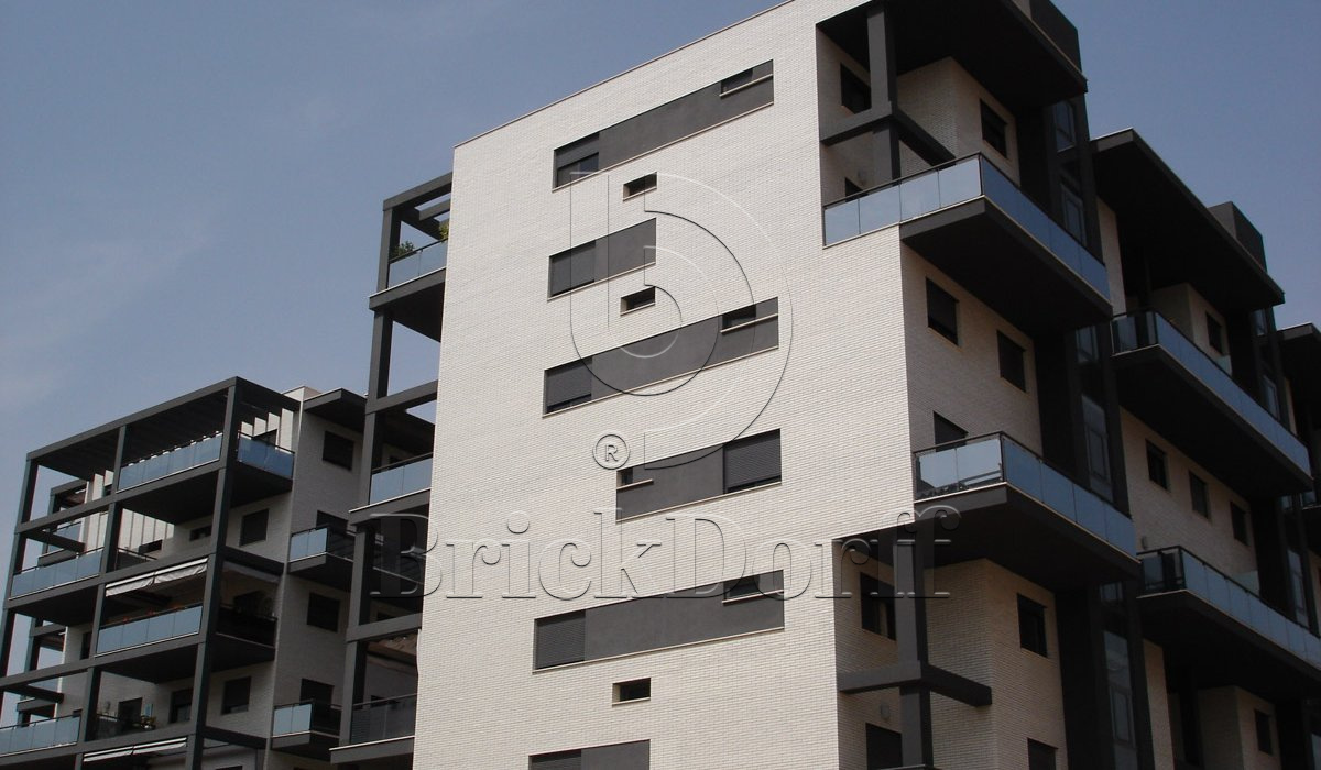 Weiss 300 белая, 240*71*10 мм, Глазурованная клинкерная фасадная плитка под кирпич ABC