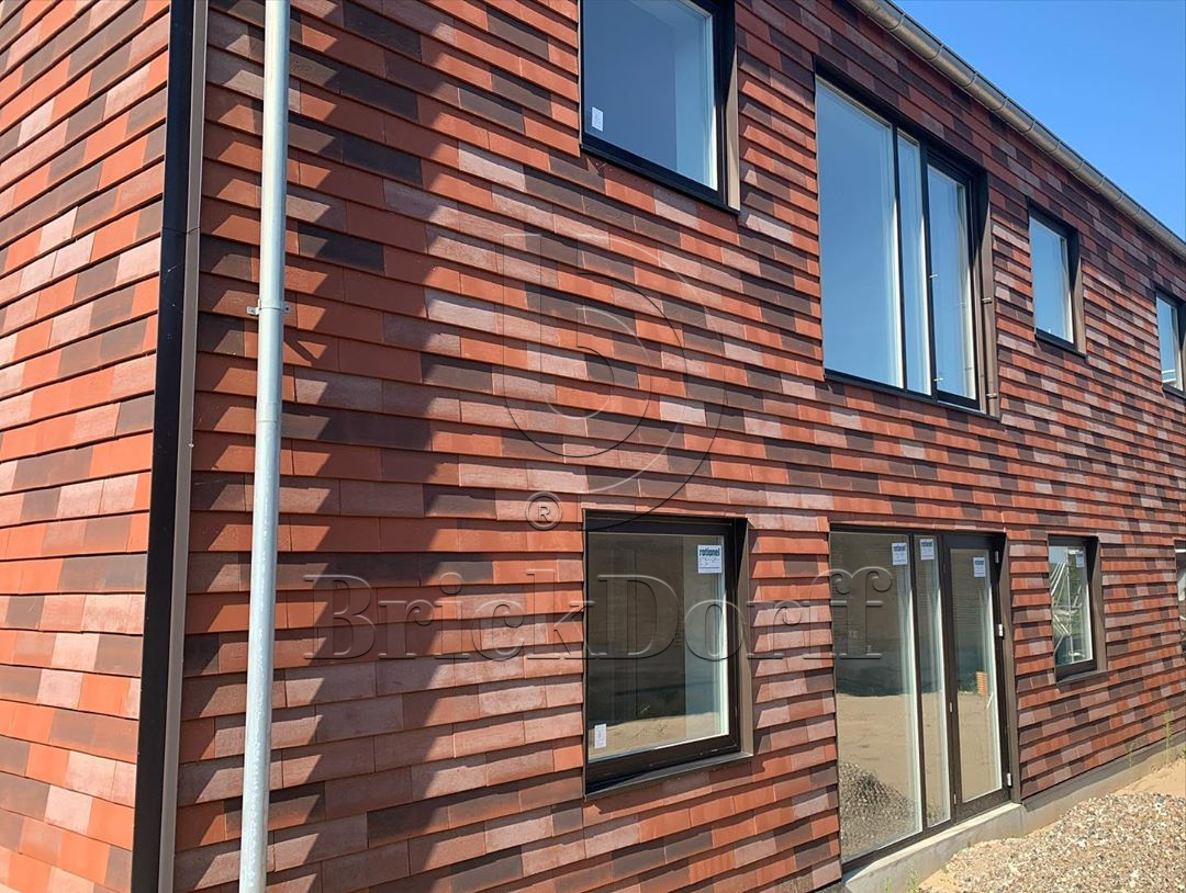 NORDIC Rot mix 365x250x30x14, ABC Клинкерная плитка для навесного вент Фасада и Кровли