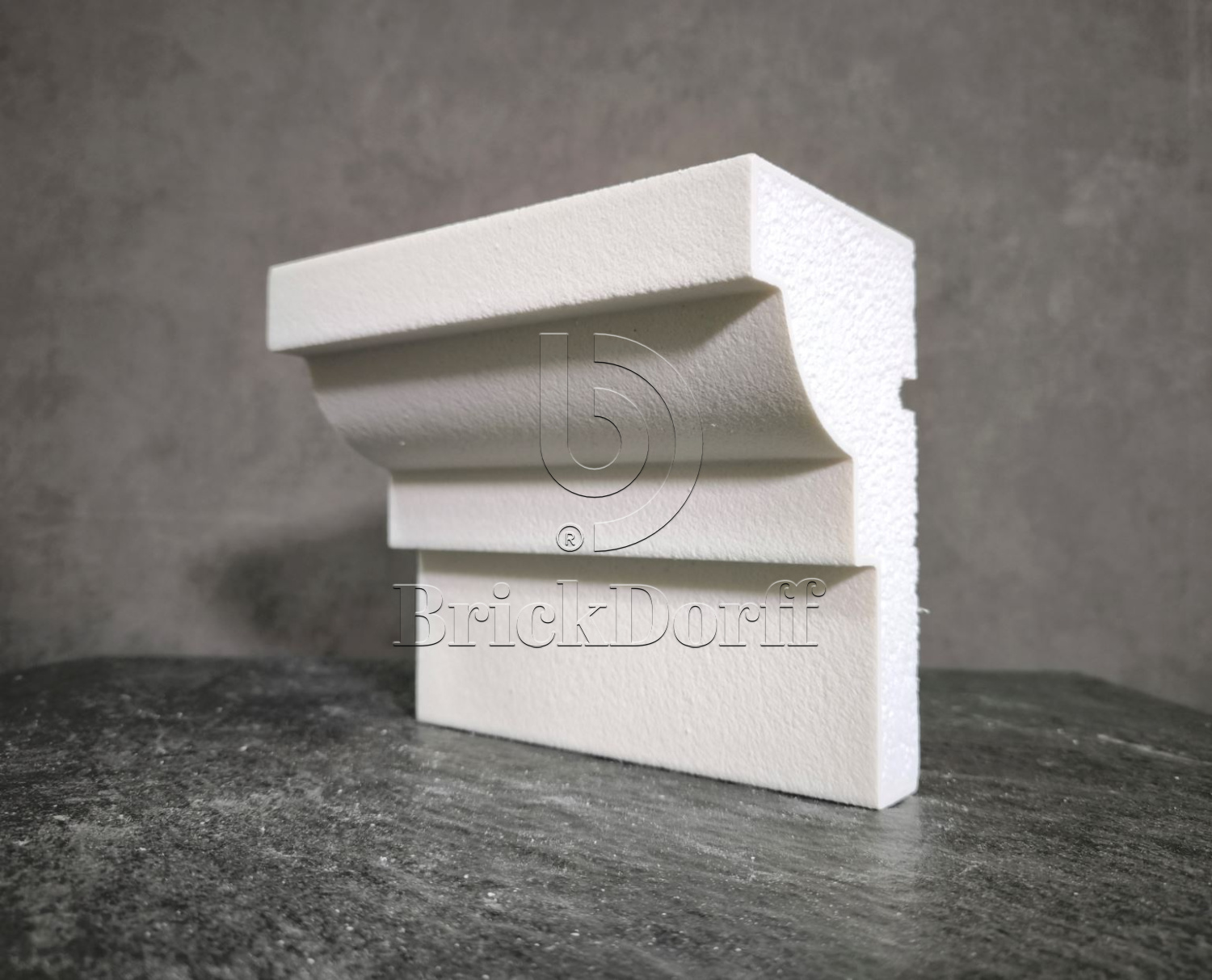 КАРНИЗ для Фасада и Интерьера - лепнина, декор из пенополистирола КВ-170/2 170*100*2000 мм