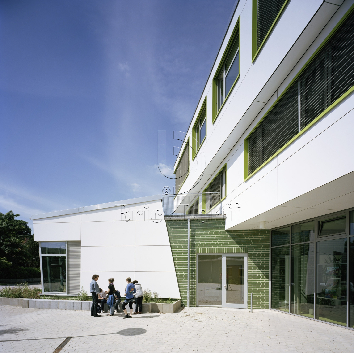 Глазурованная клинкерная фасадная плитка облицовочная под кирпич ABC Gruen 360 зеленая, 240*115*10 мм