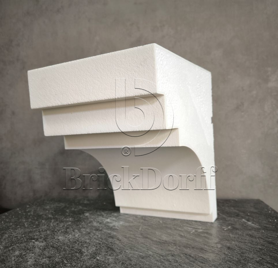 КАРНИЗ для Фасада и Интерьера - лепнина, декор из пенополистирола КВ-270/2 270*238*2000 мм