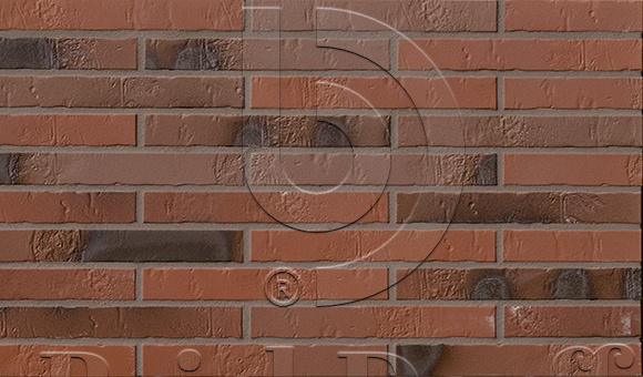 Фасадная Термопанель из пенополистирола ППС 60 мм с клинкерной плиткой Teuto Rot-bunt Kohlebrand Schieferstruktur 365*52*10 мм