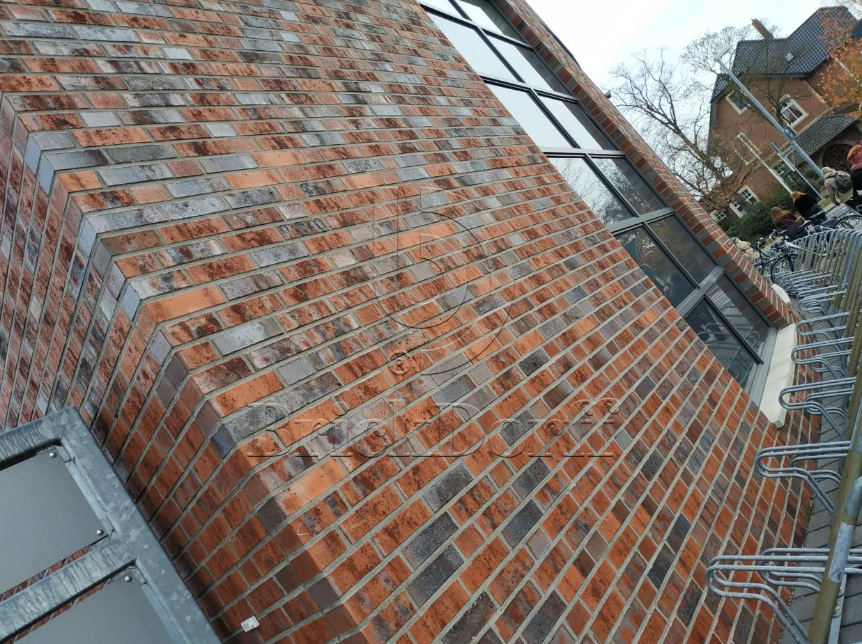 Кирпич облицовочный Клинкерный ABC 5781 Wittenburg Kohlebrand mit Sinterschmolz glatt 55NF 240*71*55 мм, БАВАРСКАЯ КЛАДКА