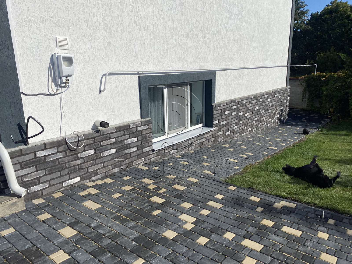 7.T Скандинавский кирпич 120-130*60-70*15 мм, декоративный камень для фасада и интерьера Petra