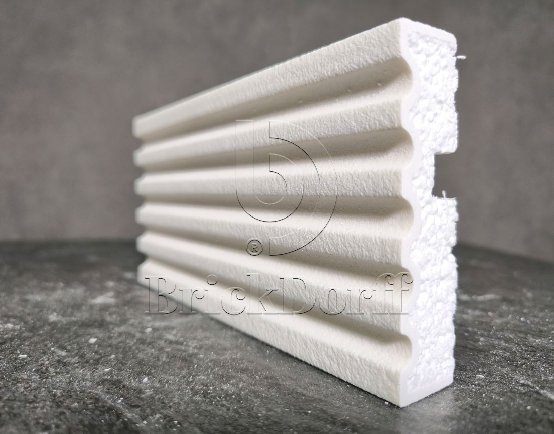 Молдинг для фасада - лепнина, декор из пенополистирола МВ-100/6 100*25*2000 мм