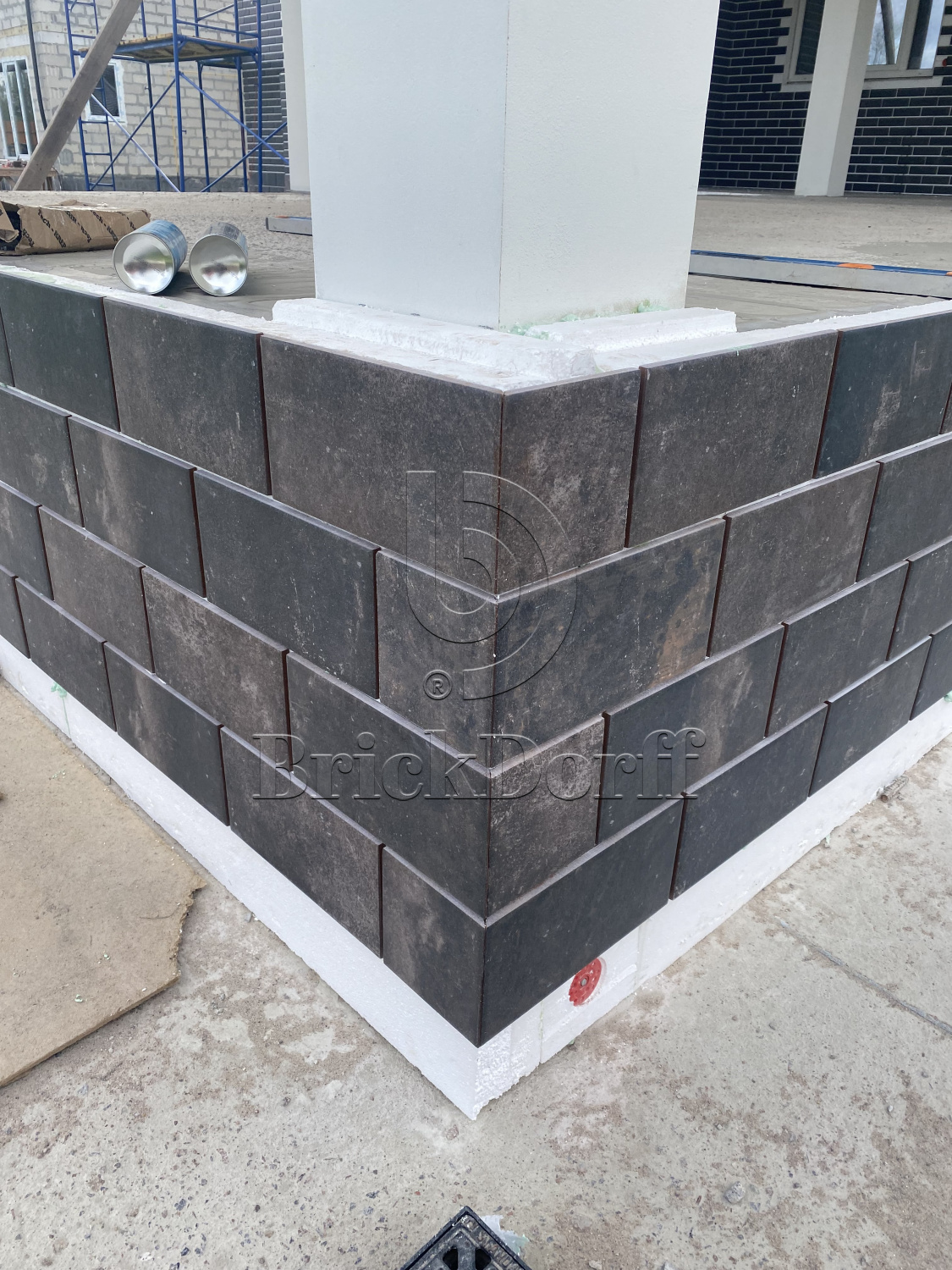 Клинкерная плитка Viano Antracite 300X148х7 мм морозостойкая фасадная и цокольная плитка