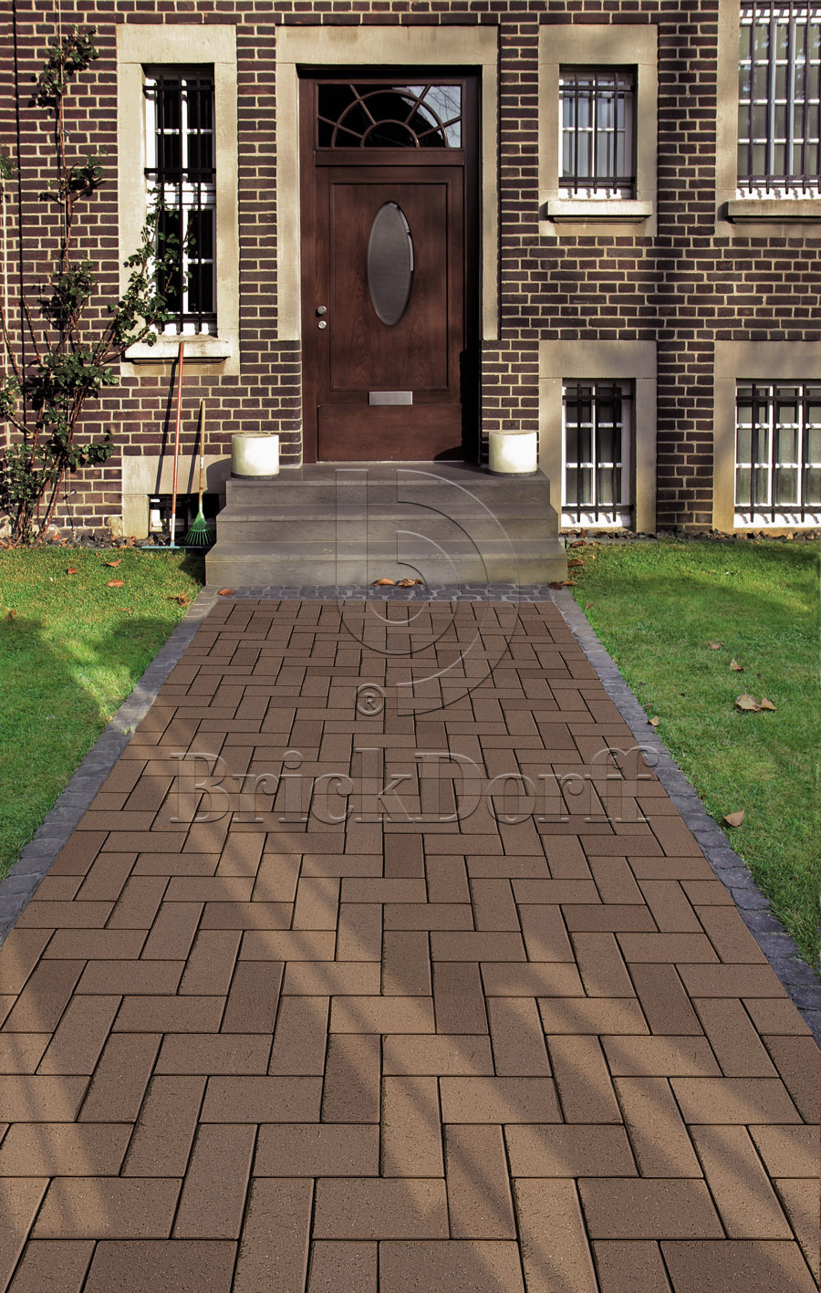 Тротуарная плитка / брусчатка Клинкерная ABC Schwarz Braun (Счварз Браун) 200*100*45 мм