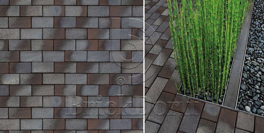 Тротуарная плитка / брусчатка Клинкерная ABC Lubeck (Лубек) 200*100*52 мм