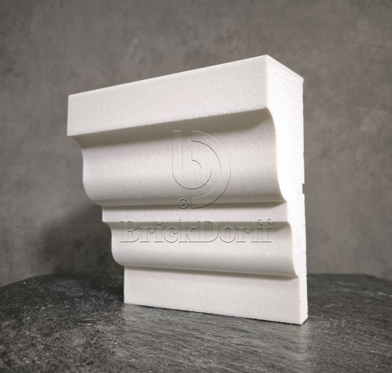 ПОДОКОННИК для Фасада и Интерьера - лепнина, декор из пенополистирола ПВ-235/1 235*115*2000 мм