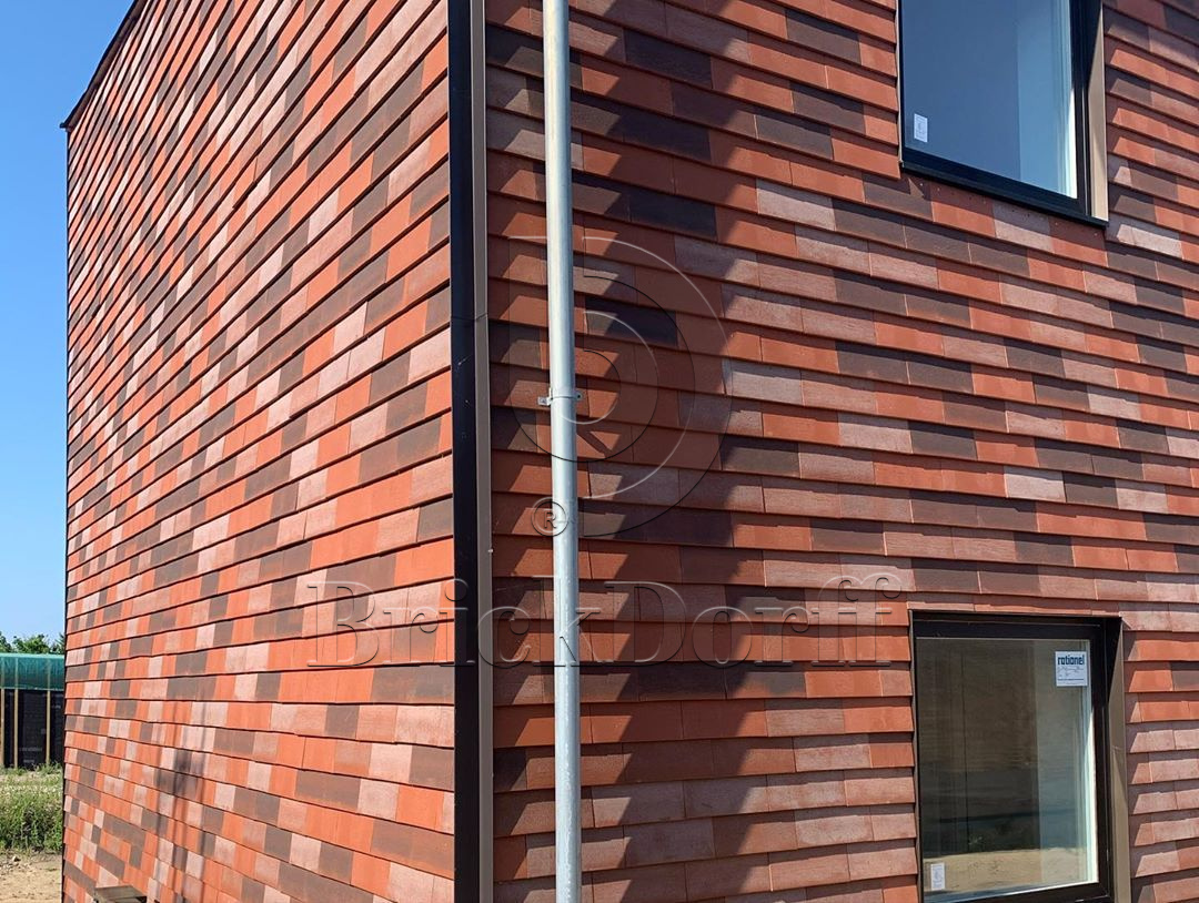 NORDIC Rot mix 365x250x30x14, ABC Клинкерная плитка для навесного вент Фасада и Кровли