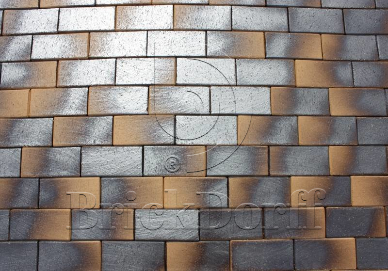 Тротуарная плитка / брусчатка Клинкерная ABC Lederfarben black (Ледерфарбен блакк) 200*100*40 мм