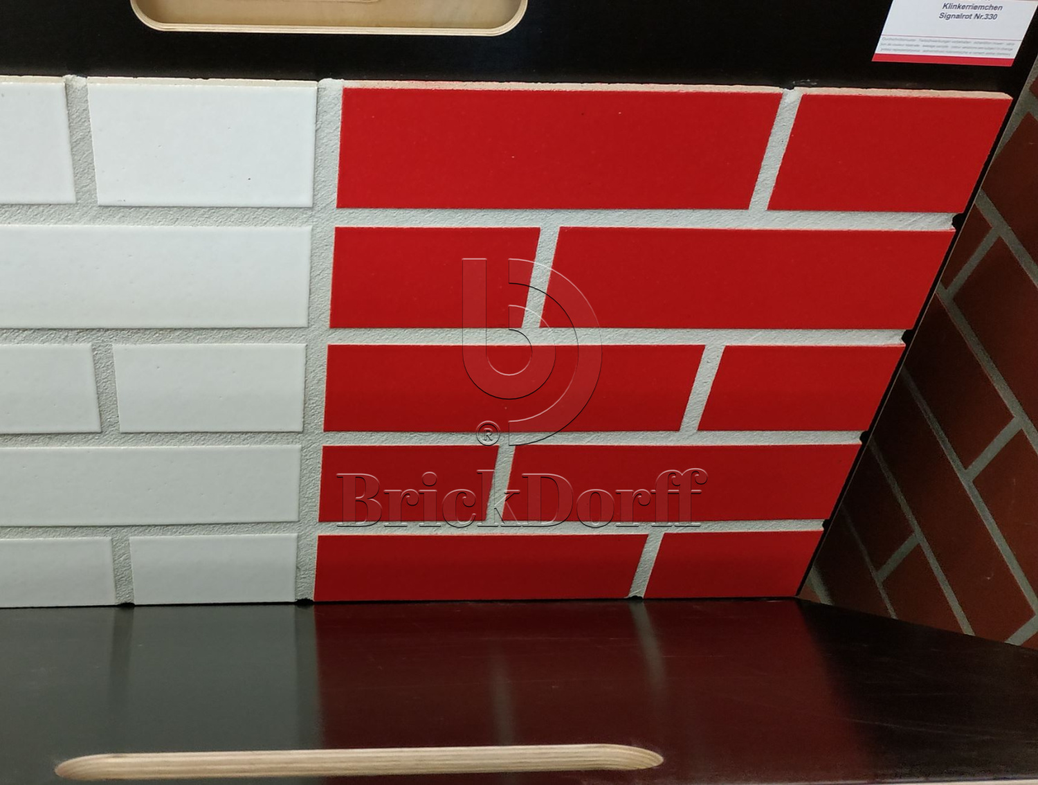 Фасадная Термопанель из пенополистирола ППС 60 мм с Клинкерной Глазурованной плиткой Rot 330, 240*71*10 мм