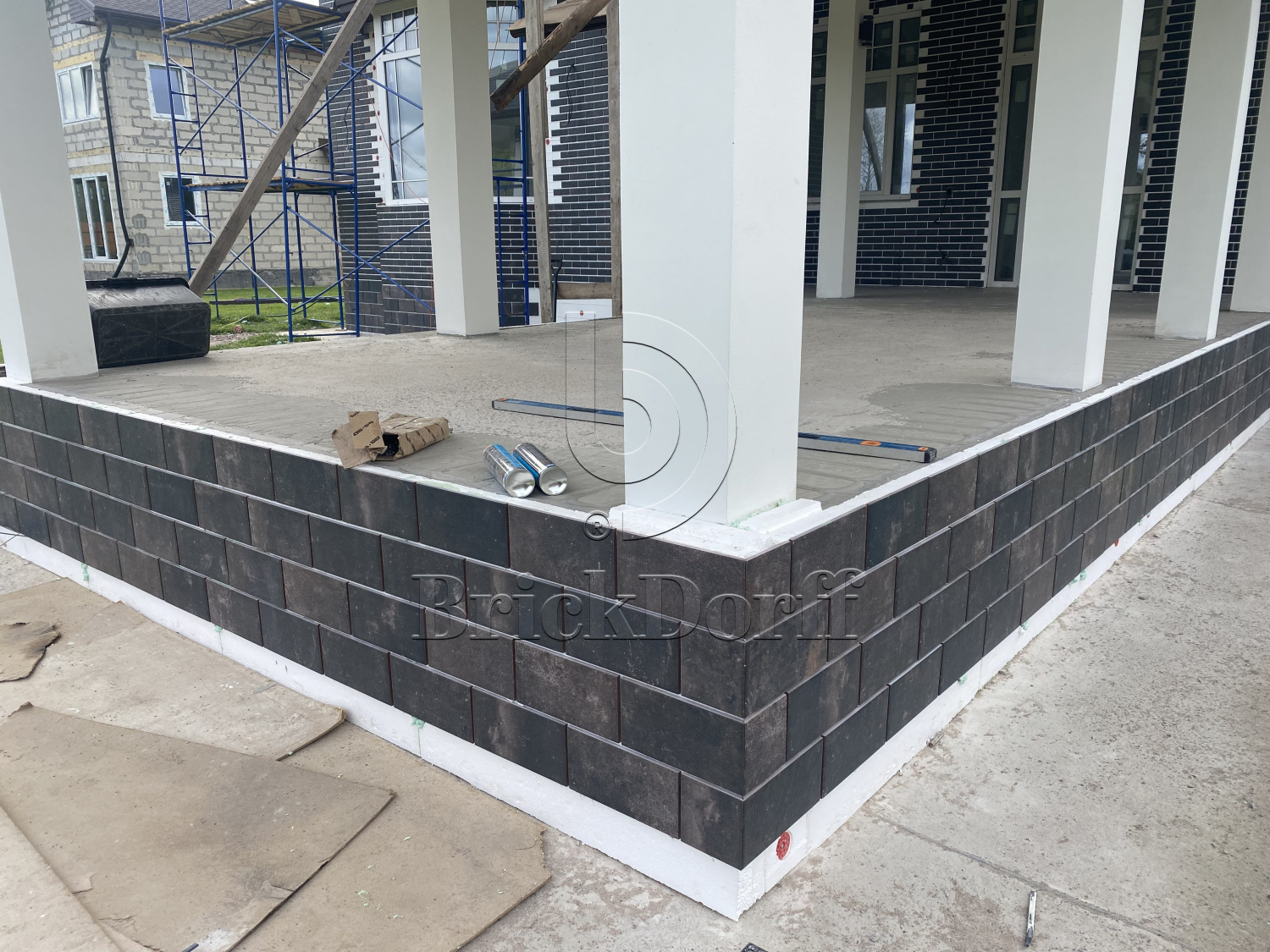 Клинкерная плитка Viano Antracite 300X148х7 мм морозостойкая фасадная и цокольная плитка