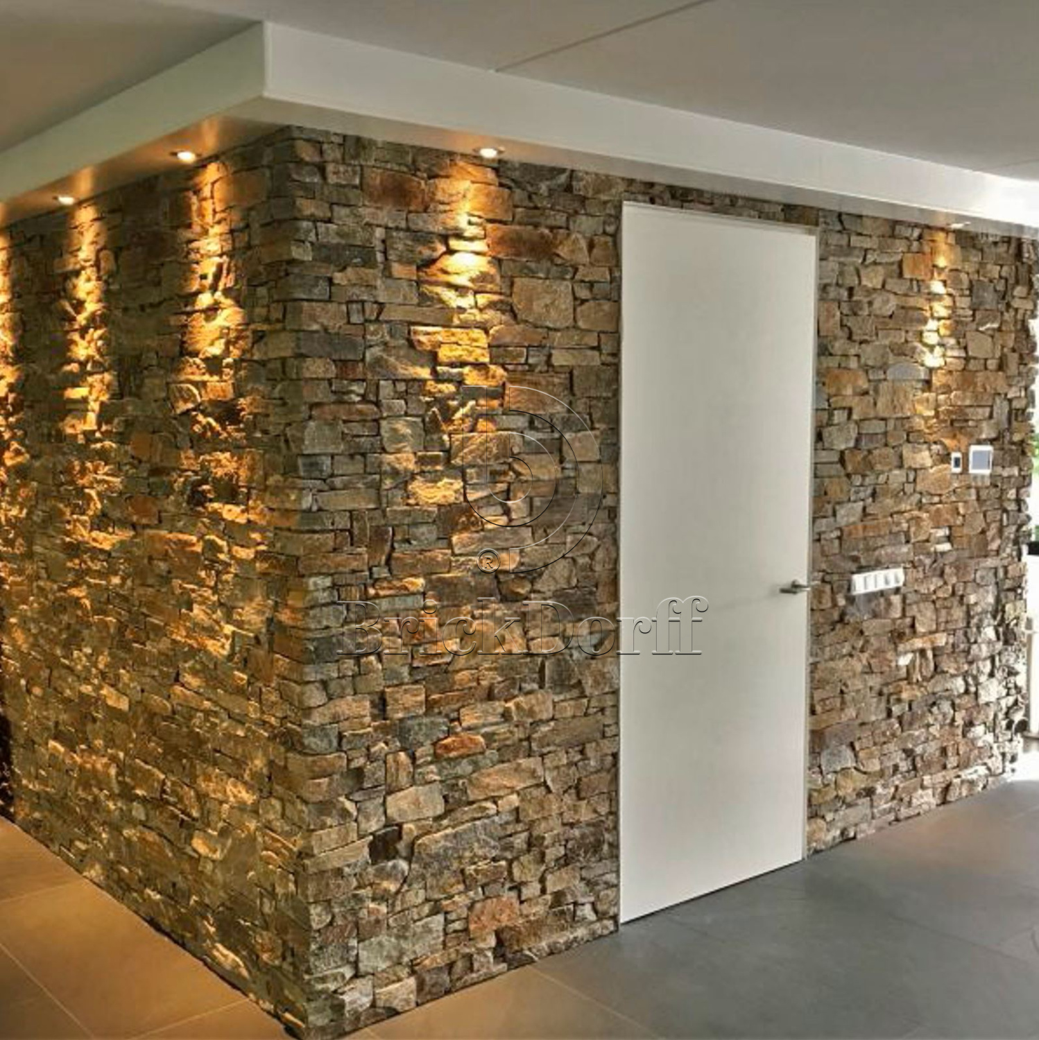 Камень грубый кварцит цветной 550*200*20\40 мм, натуральный камень для фасада и интерьера BD