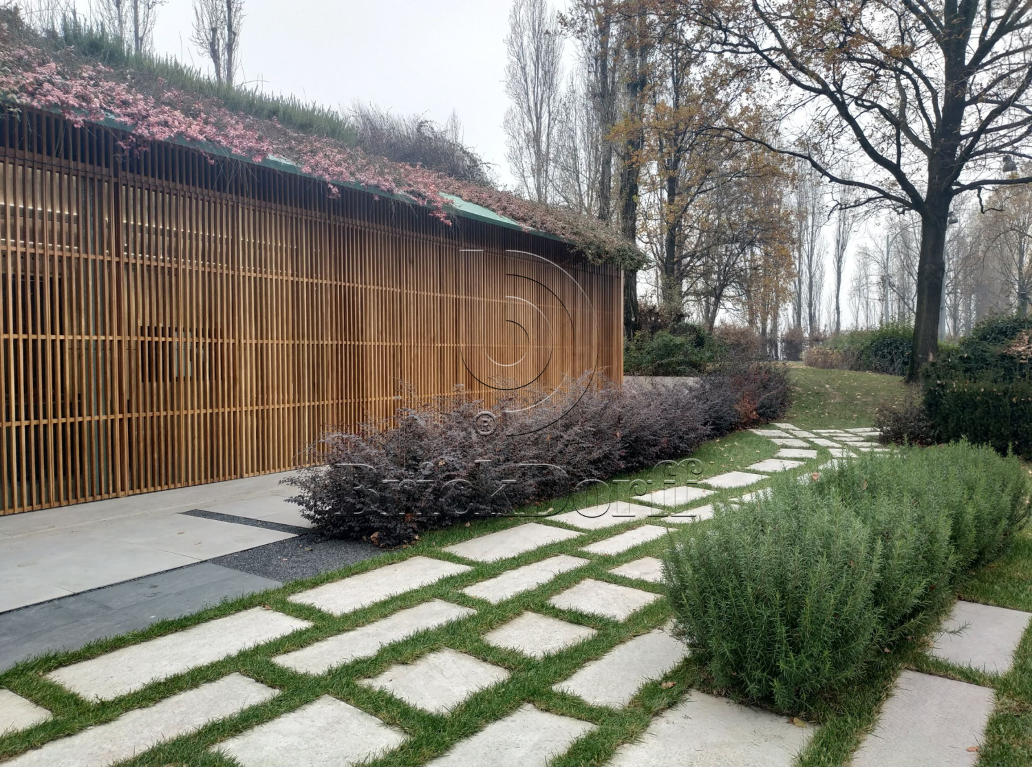 Тротуарная плитка Дерево. Frame Oak LASTRA 20mm / Фрейм Оак Ластра 20мм 600х600х20мм