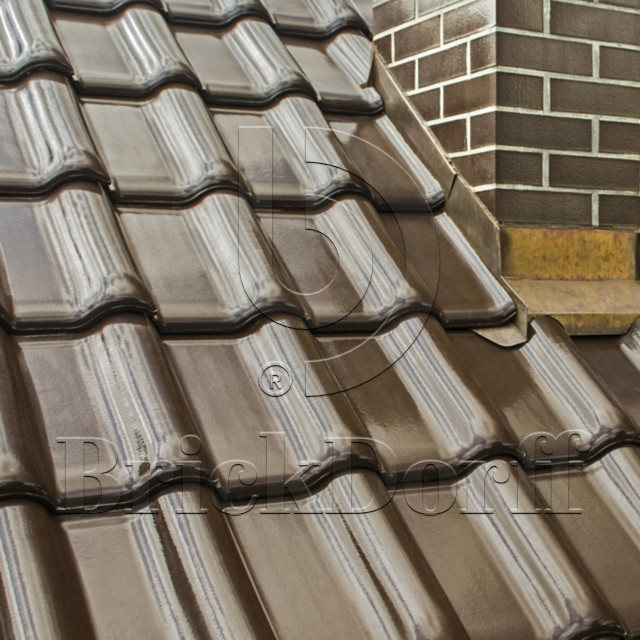 Керамическая черепица рядовая Roben MONZAplus мадуро глазурь