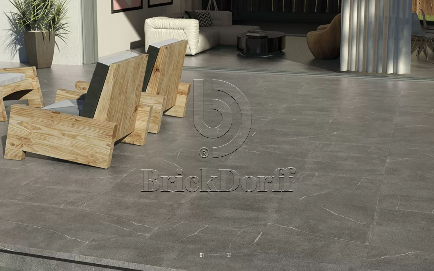 Albaroc HULLA Exagres 330*330*12 мм, клинкерная ступень флорентинер- с капиносом, противоскользящая