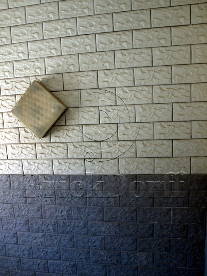 Клинкерная фасадная плитка облицовочная под камень Stroeher (Штроер) Kerabig KS 05 anthrazit рельефная, 302*148*12 мм