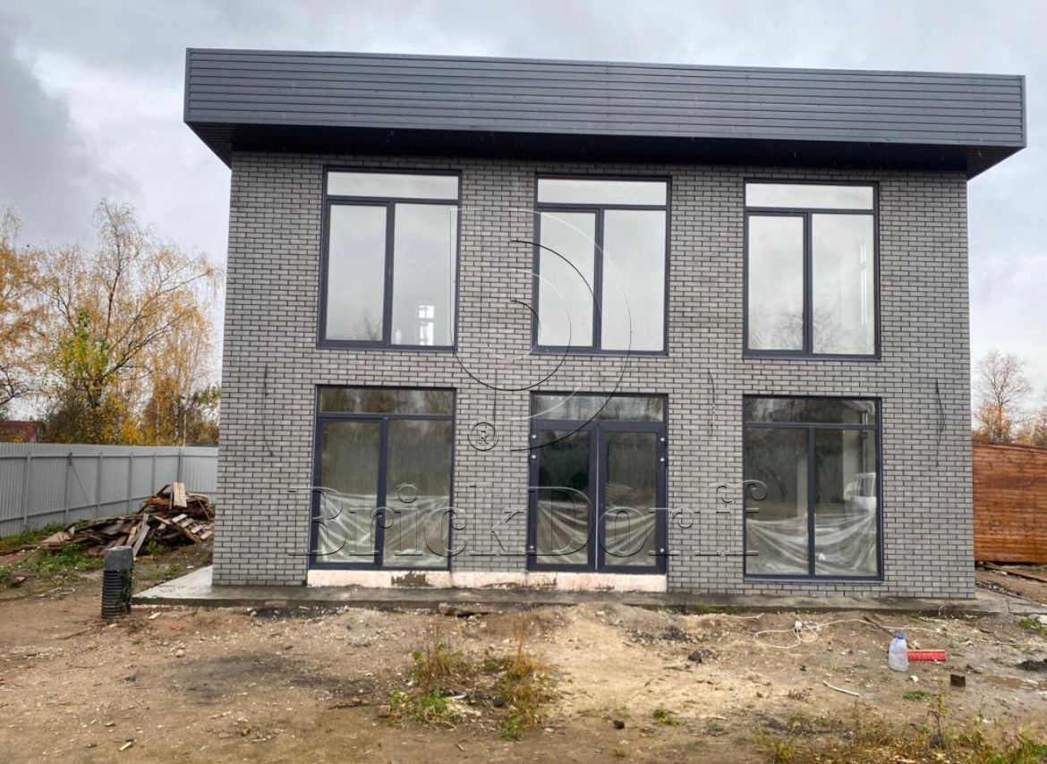 Mattone Sabbia Grafit 245X66х7,4 мм Клинкерная фасадная плитка под кирпич облицовочная, серая