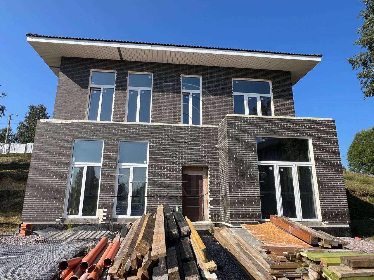 Semir Grafit 245X66х7,4 мм Клинкерная фасадная плитка под кирпич облицовочная, серая