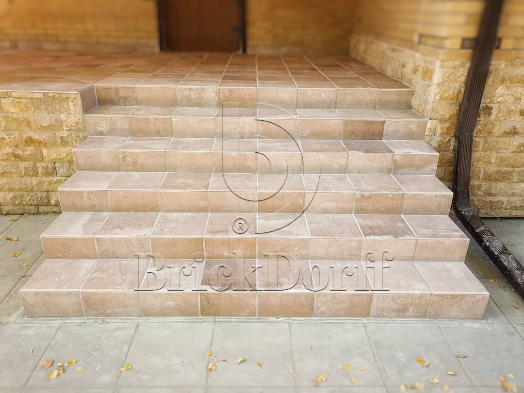 Клинкерная плитка Scandiano Ochra 300x300x11 – для улицы, террасы, крыльца, лестницы, морозостойкая