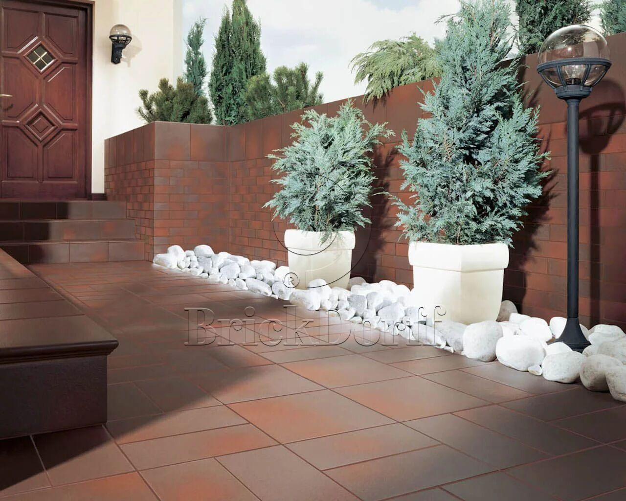 Клинкерная плитка Cloud Rosa 300x300x11 – для улицы, террасы, крыльца, лестницы, морозостойкая