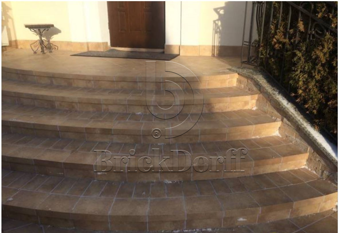 Клинкерная Плитка напольная противоскользящая Stroeher KERAPLATTE ROCCIA 835 sandos 294*294*10 мм