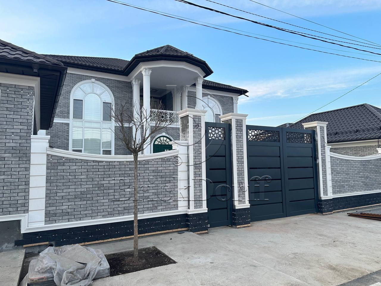 Mattone Pietra Grafit 245X66х7,4 мм Клинкерная фасадная плитка под кирпич облицовочная, серая