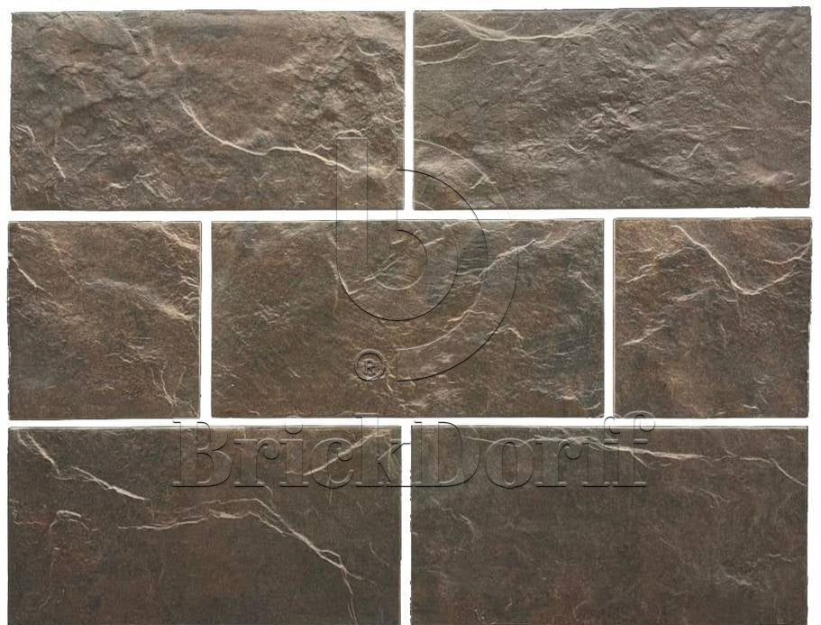 Облицовочная плитка Terra TERRABIG Brown крупный формат под камень — архитектурная серия для фасада и интерьера