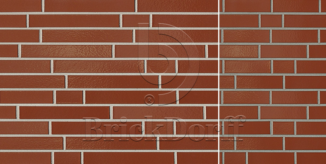 Braun 370 коричневая, 240*71*10 мм, Глазурованная клинкерная фасадная плитка под кирпич ABC