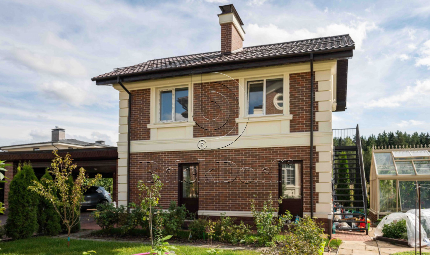 ABC Rotbunt Struktur besandet, 240*52*8 мм Клинкерная фасадная плитка облицовочная под кирпич