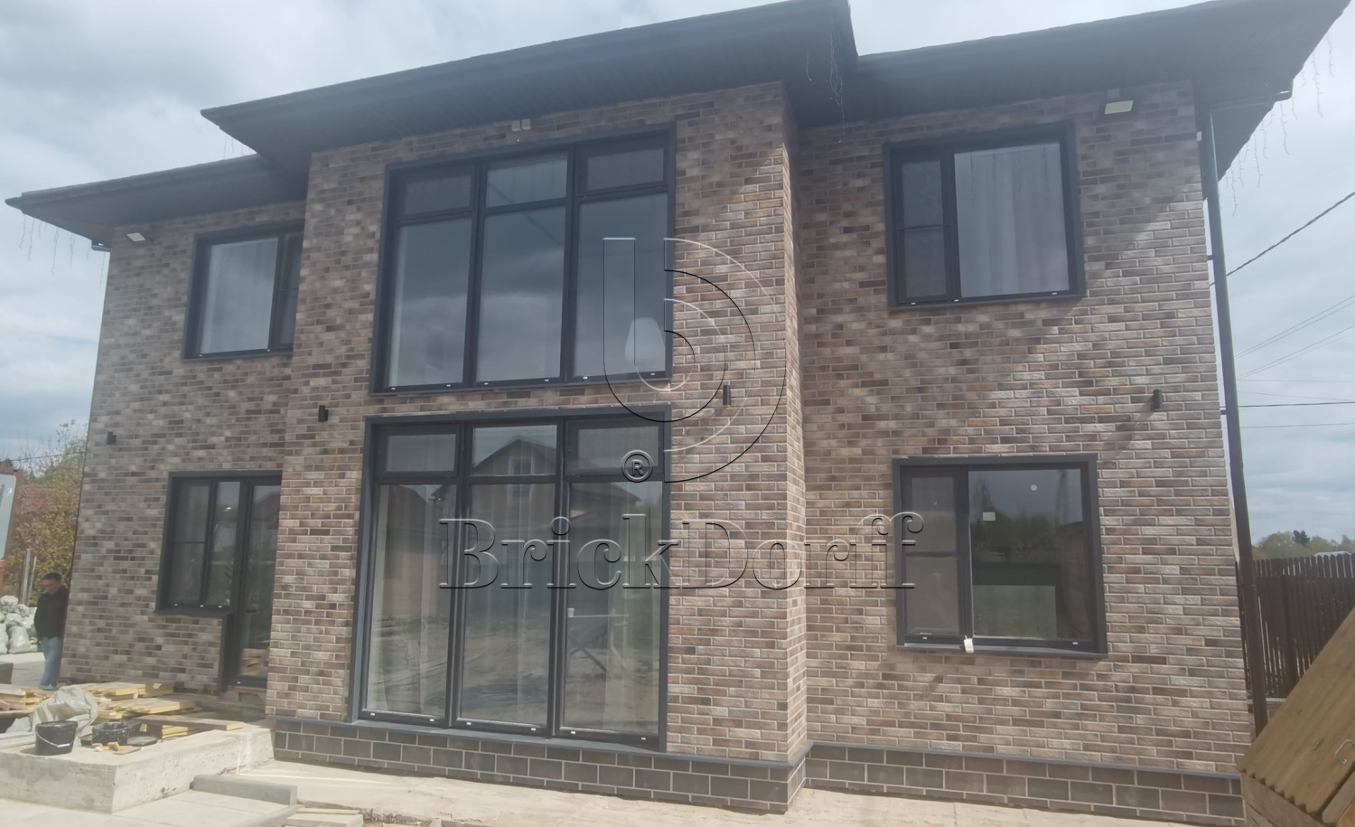 Loft Brick Pepper фасадная термопанель из пенополистирола ППС 100 мм с клинкерной плиткой