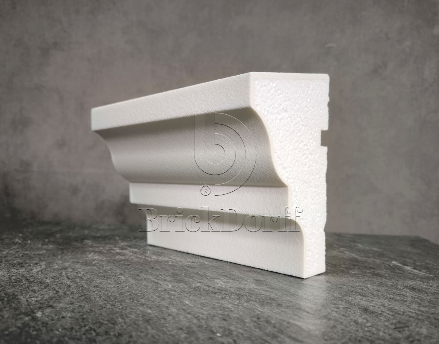 КАРНИЗ для Фасада и Интерьера - лепнина, декор из пенополистирола КВ-150/3 150*90*2000 мм