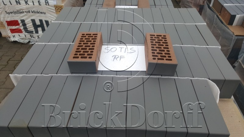 Lode SOTIS WF гладкий, 210*100*50 мм, Печной Кирпич керамический пустотелый, серый