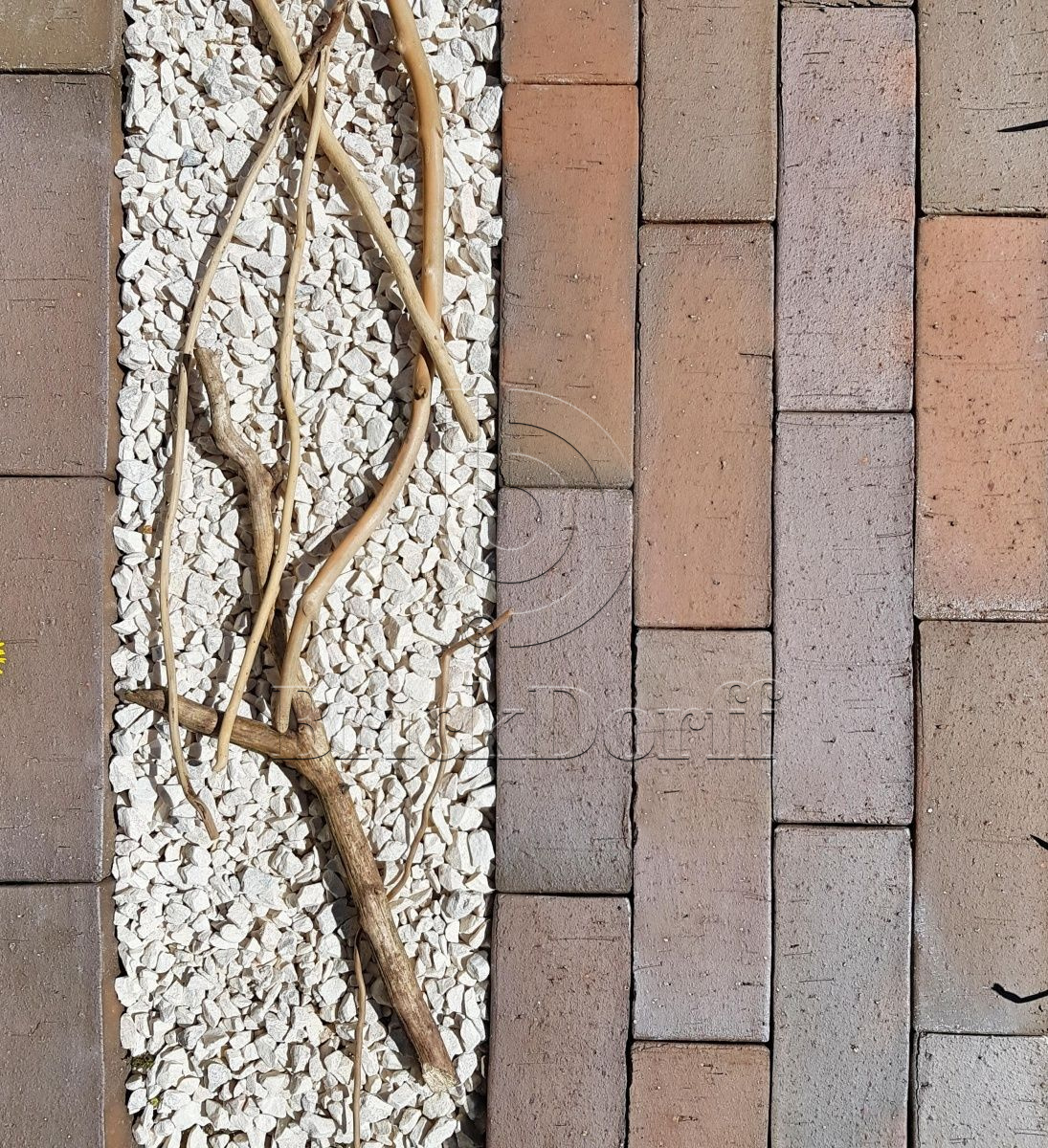 Мюнхен флэш, серая ригельная тротуарная плитка/брусчатка клинкерная 250*80*52 мм, пятый элемент