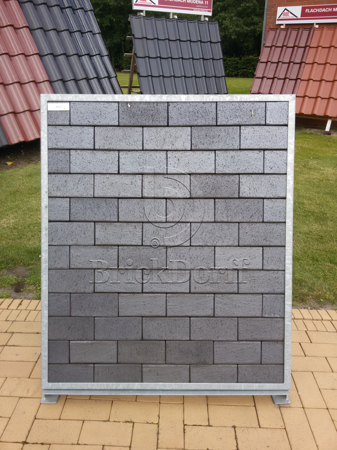 Тротуарная плитка / брусчатка Клинкерная ABC Berlin blau-anthrazit (Берлин блау-антхразит), 200*100*52 мм