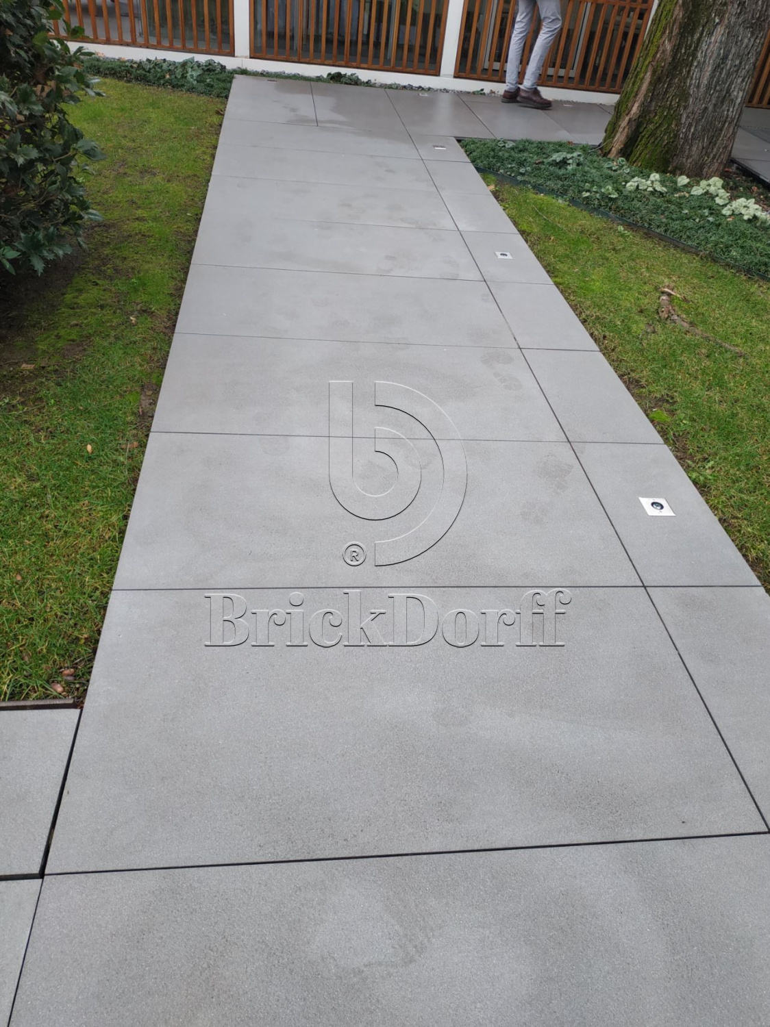 Тротуарная плитка Светло-коричневая. Supernova Stone Grey LASTRA 20mm / Супернова Стоун Грей ЛАСТРА 20мм 600х600х20мм