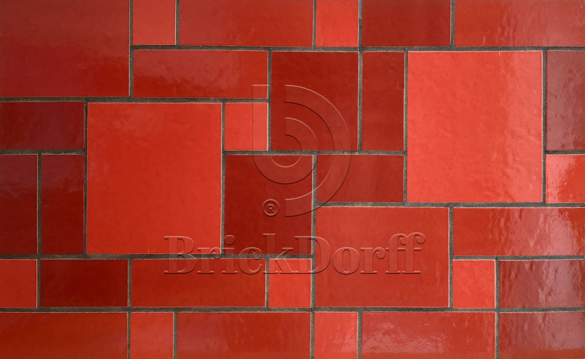 PRO-18-1 Глазурованная клинкерная фасадная плитка под кирпич ral 3000 240x71x10 мм