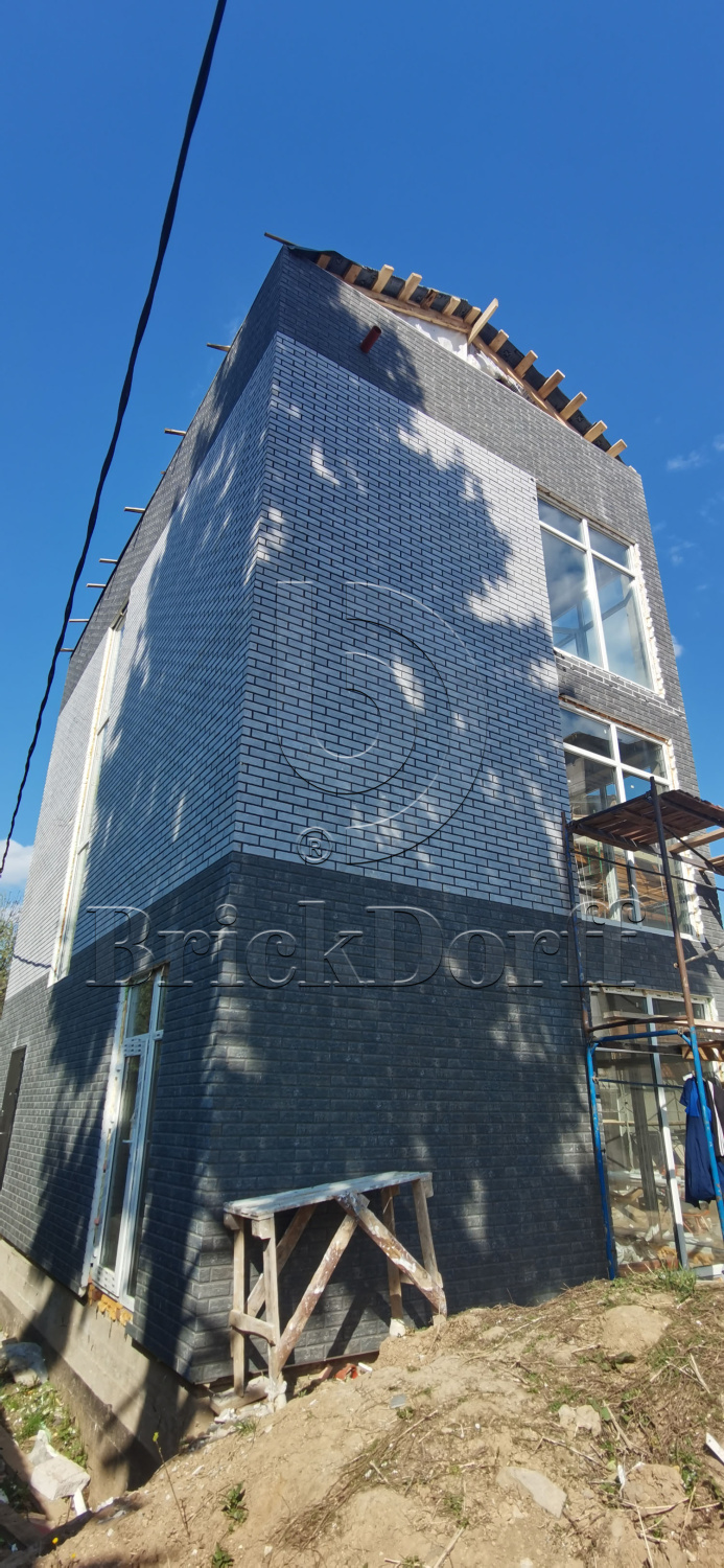 Cemento gray фасадная термопанель из пенополистирола ППС 100 мм с клинкерной плиткой