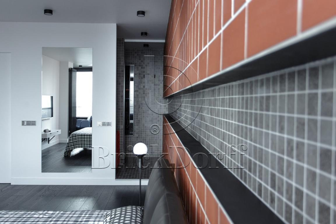 Клинкерная фасадная плитка облицовочная под кирпич Stroeher (Штроер) Keravette Chromatic 215 patrizienrot гладкая DF8, 240*52*8 мм