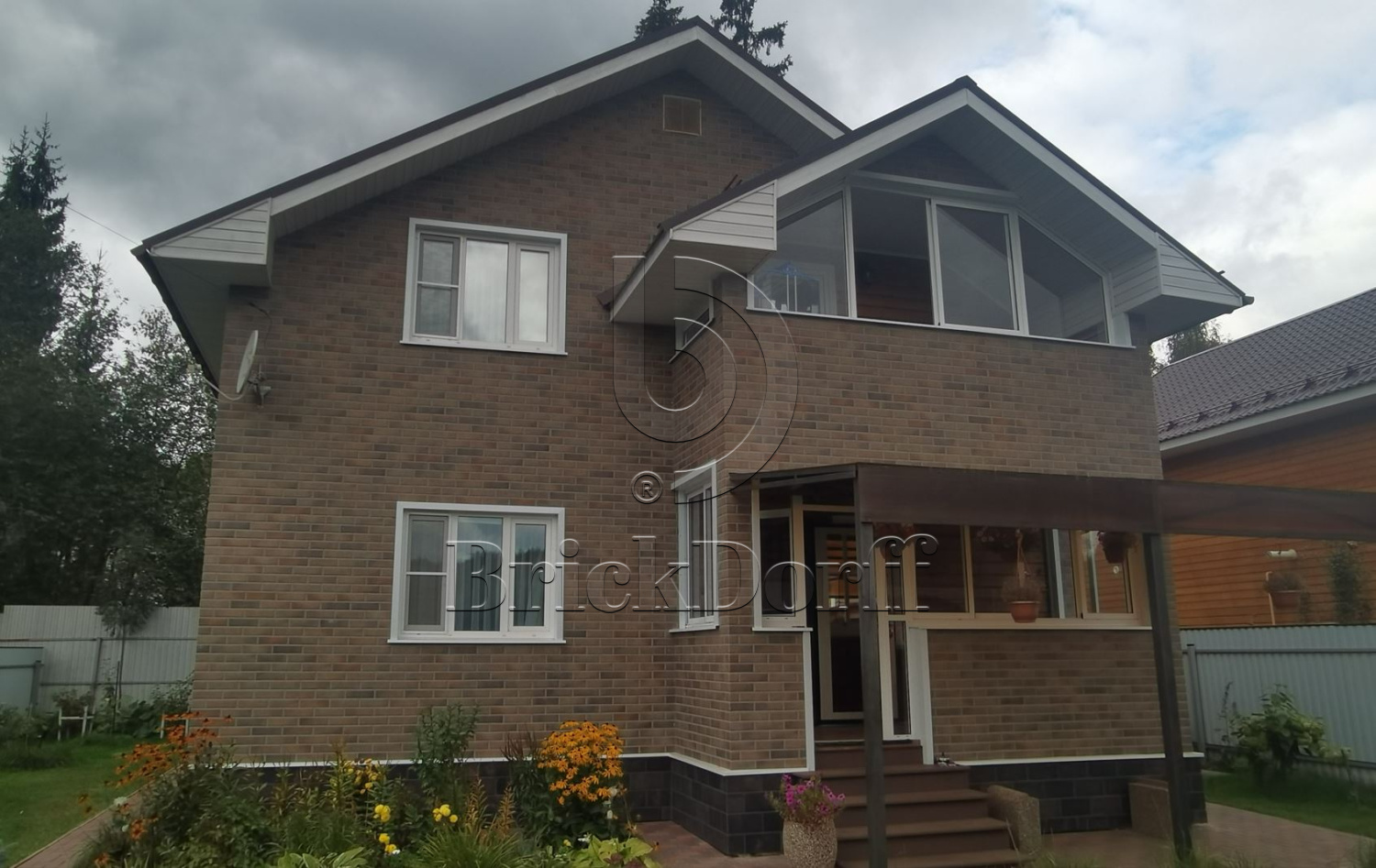 Retro Brick Cardamon фасадная термопанель из пенополистирола ППС 60 мм с клинкерной плиткой