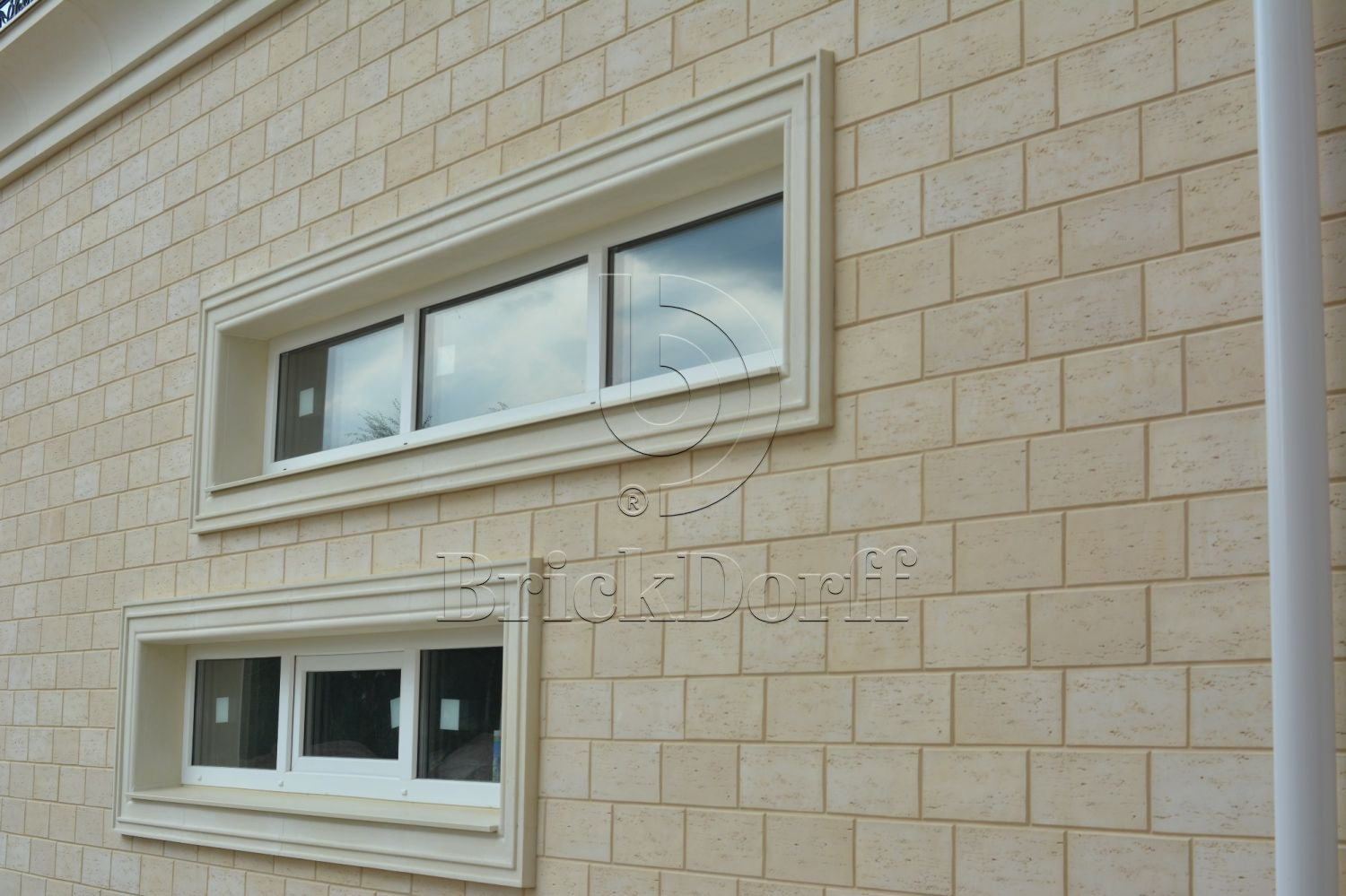 Фасадная облицовочная декоративная плитка травертин-вилла 07-06