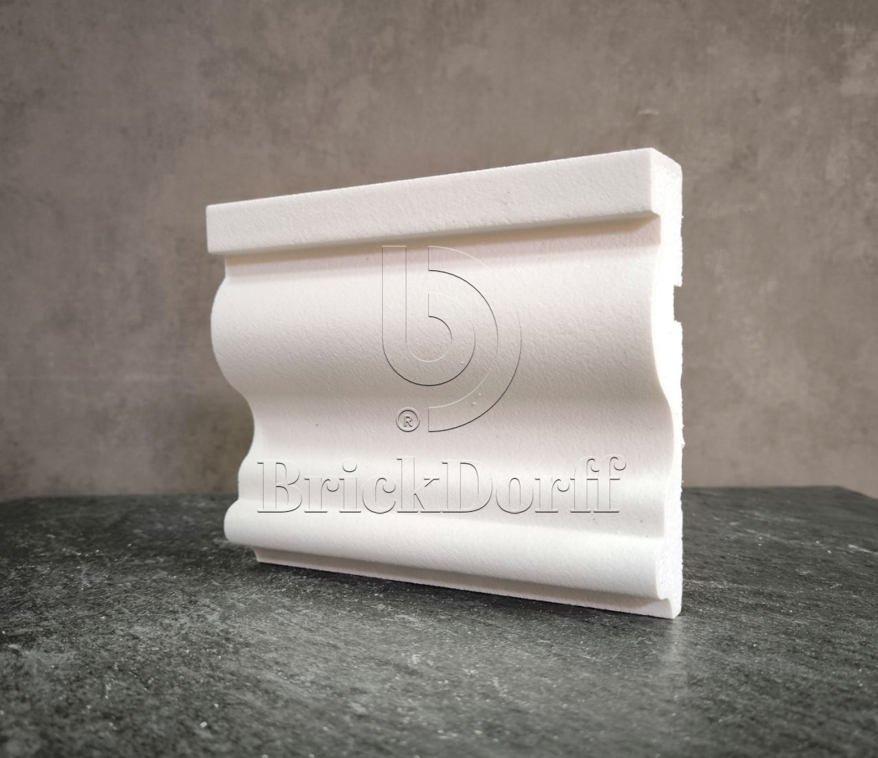 Молдинг для фасада - лепнина, декор из пенополистирола МВ-160/2 160*35*2000 мм