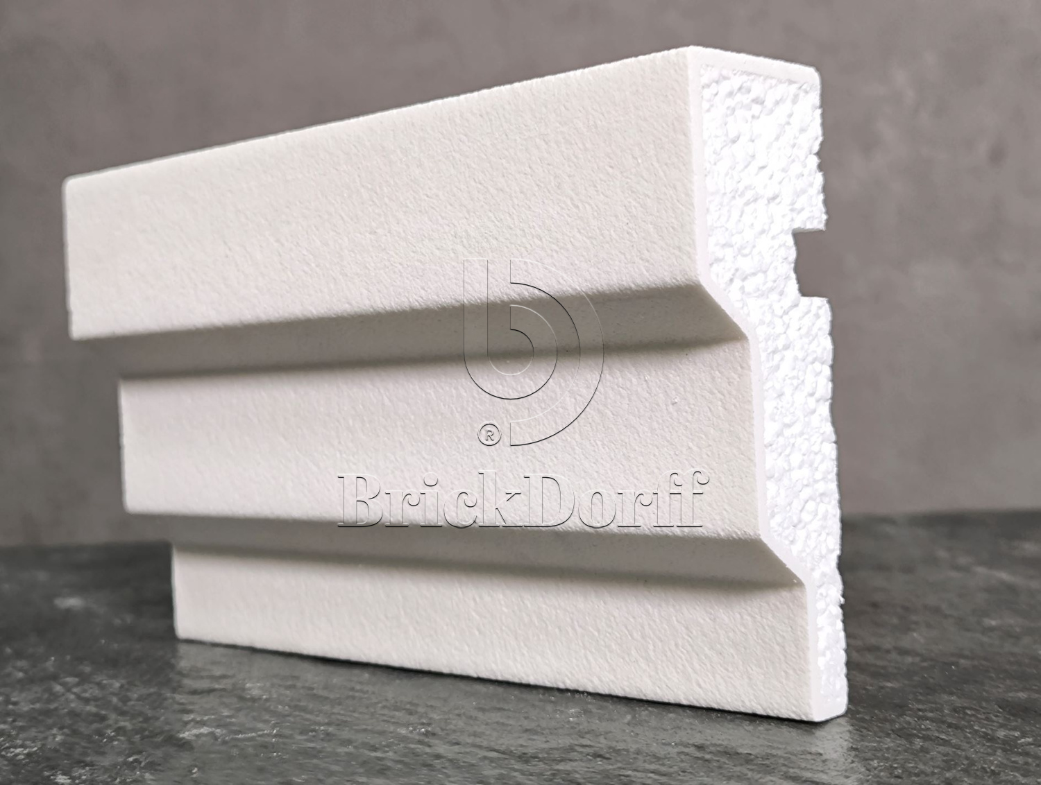 Молдинг для фасада - лепнина, декор из пенополистирола МВ-120/3 120*40*2000 мм