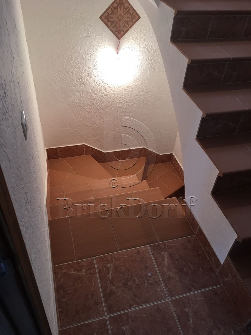 Клинкерная ступень Фронтальная противоскользящая плитка ЭкоКлинкер Natural Sand Песочный 330*250*40*14 мм