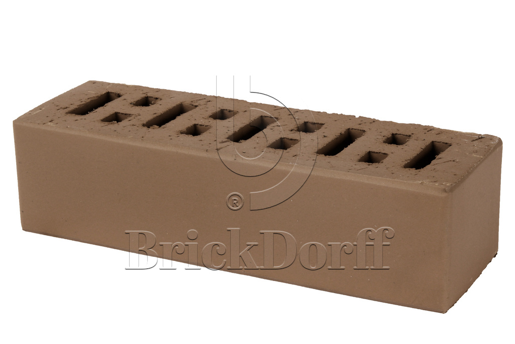 Lode BRUNIS гладкий, 250*85*65 мм, Печной Кирпич керамический пустотелый, коричневый