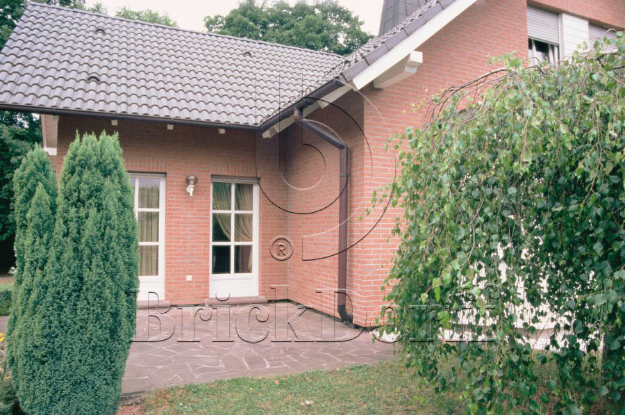 Клинкерная фасадная плитка облицовочная под кирпич Stroeher (Штроер) Keraprotect 415 breda рельефная NF11, 240*71*11 мм